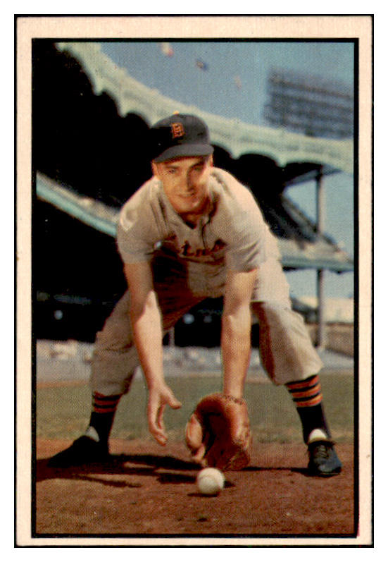 1953 Bowman Color Baseball #125 Fred Hatfield Tigers EX-MT 501684