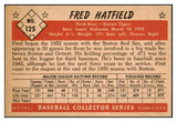 1953 Bowman Color Baseball #125 Fred Hatfield Tigers EX-MT 501684