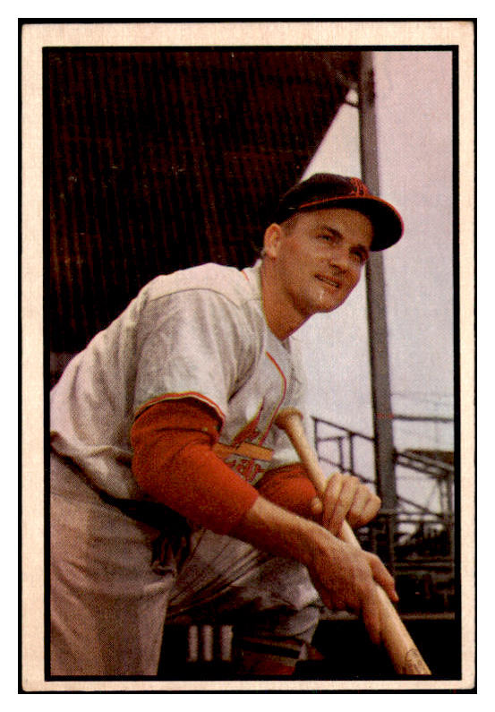 1953 Bowman Color Baseball #142 Larry Miggins Cardinals EX-MT 501690