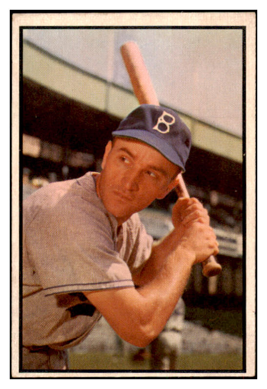 1953 Bowman Color Baseball #145 George Shuba Dodgers EX-MT 501692