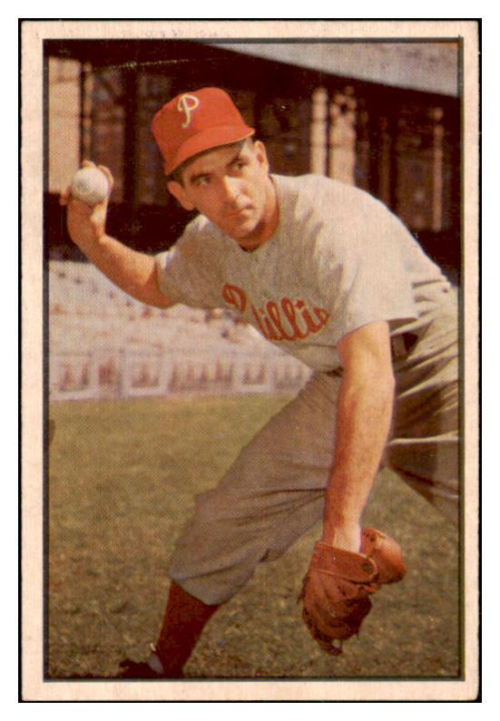 1953 Bowman Color Baseball #060 Granny Hamner Phillies EX-MT 501701