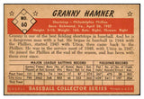 1953 Bowman Color Baseball #060 Granny Hamner Phillies EX-MT 501701