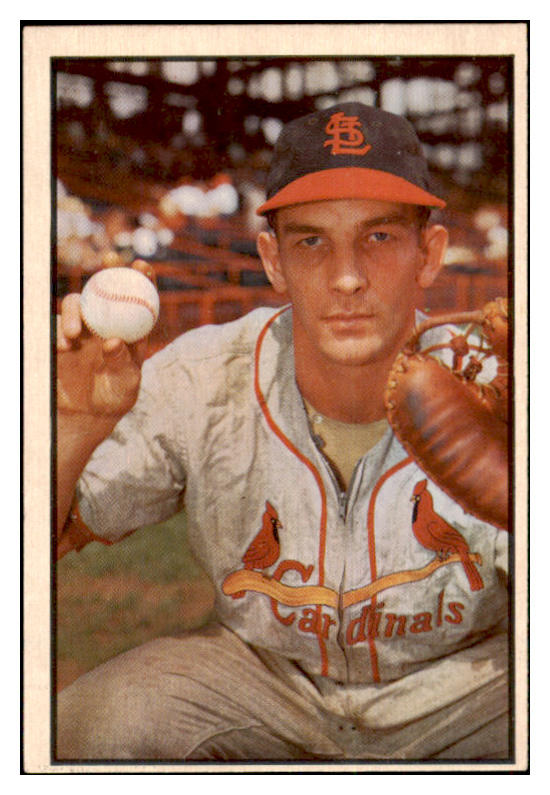 1953 Bowman Color Baseball #053 Del Rice Cardinals EX-MT 501702