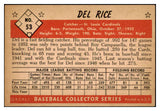 1953 Bowman Color Baseball #053 Del Rice Cardinals EX-MT 501702