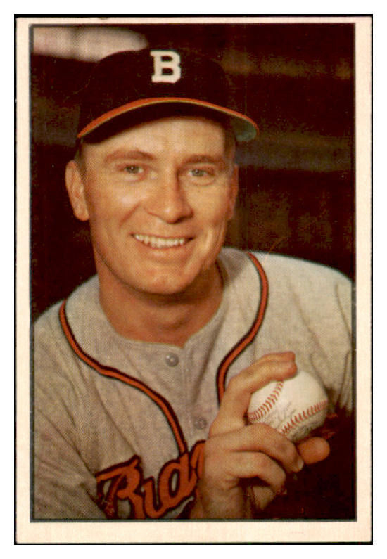 1953 Bowman Color Baseball #037 Jim Wilson Braves EX-MT 501706