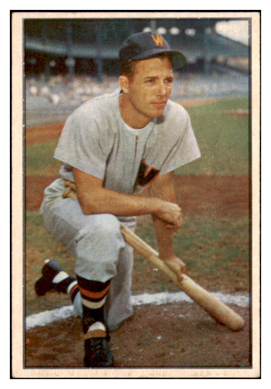 1953 Bowman Color Baseball #015 Jim Busby Senators EX-MT 501712