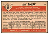 1953 Bowman Color Baseball #015 Jim Busby Senators EX-MT 501712