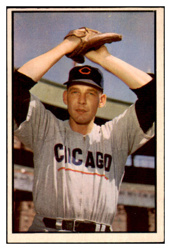 1953 Bowman Color Baseball #071 Paul Minner Cubs EX-MT 501722