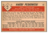 1953 Bowman Color Baseball #087 Harry Perkowski Reds EX-MT 501725