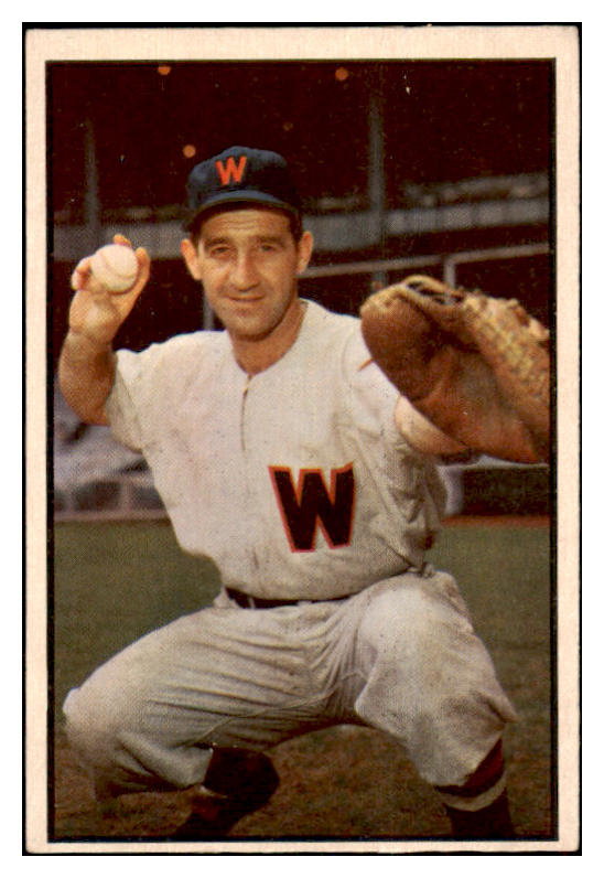 1953 Bowman Color Baseball #077 Mickey Grasso Senators EX-MT 501729