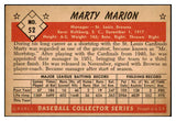 1953 Bowman Color Baseball #052 Marty Marion Browns EX-MT 501730