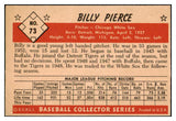 1953 Bowman Color Baseball #073 Billy Pierce White Sox EX-MT 501733