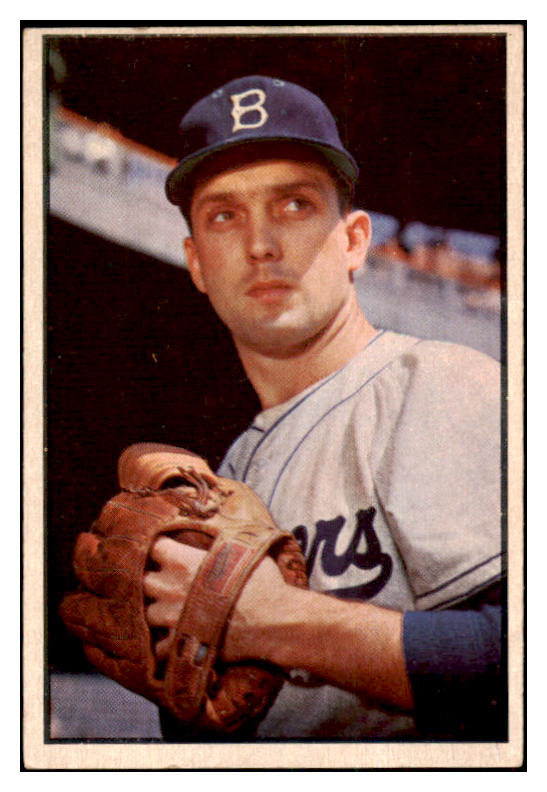 1953 Bowman Color Baseball #012 Carl Erskine Dodgers EX-MT 501738