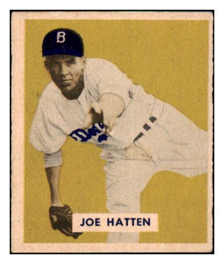 1949 Bowman Baseball #116 Joe Hatten Dodgers EX+/EX-MT 501758
