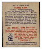 1949 Bowman Baseball #009 Ferris Fain A's EX+/EX-MT 501766