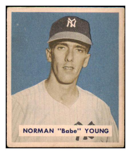 1949 Bowman Baseball #240 Babe Young Yankees EX 501776
