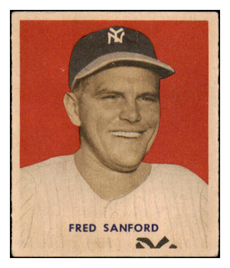 1949 Bowman Baseball #236 Fred Sanford Yankees EX 501779