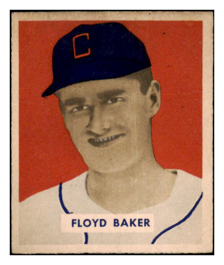 1949 Bowman Baseball #119 Floyd Baker White Sox VG 501786
