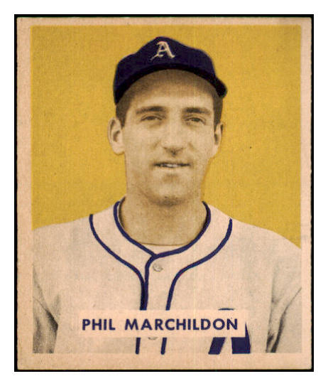 1949 Bowman Baseball #187 Phil Marchildon A's EX-MT 501795