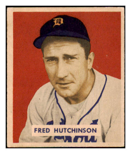 1949 Bowman Baseball #196 Fred Hutchinson Tigers NR-MT 501802