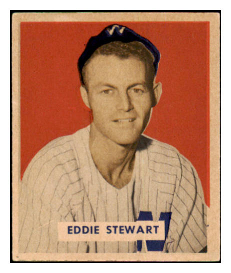 1949 Bowman Baseball #173 Eddie Stewart Senators NR-MT 501806