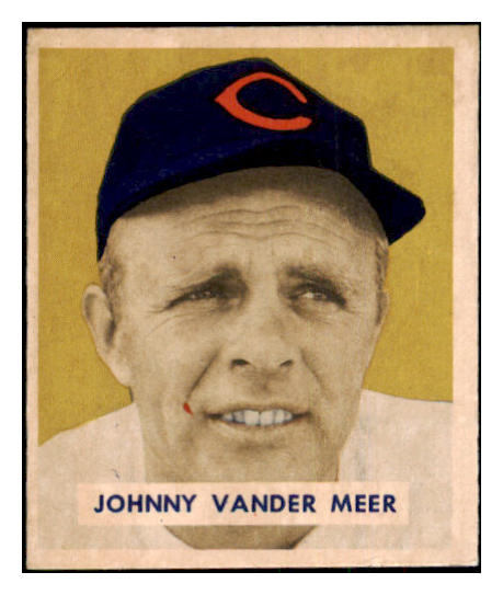 1949 Bowman Baseball #128 Johnny Vander Meer Reds NR-MT 501822