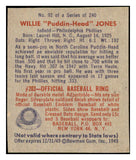 1949 Bowman Baseball #092 Willie Jones Phillies NR-MT 501827