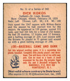 1949 Bowman Baseball #031 Dick Kokos Browns EX-MT 501872