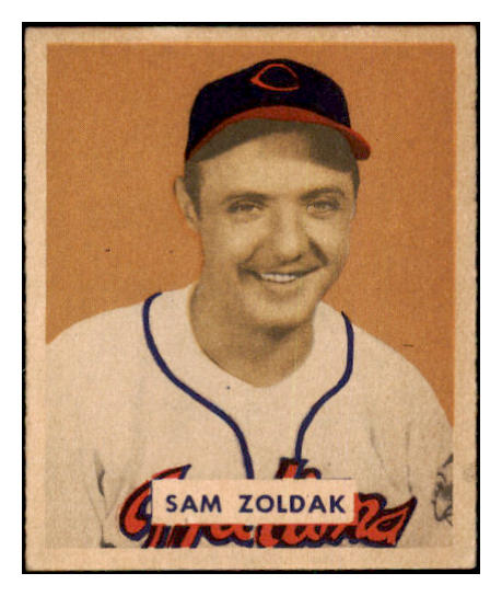 1949 Bowman Baseball #078 Sam Zoldak Indians EX-MT Name Front 501874