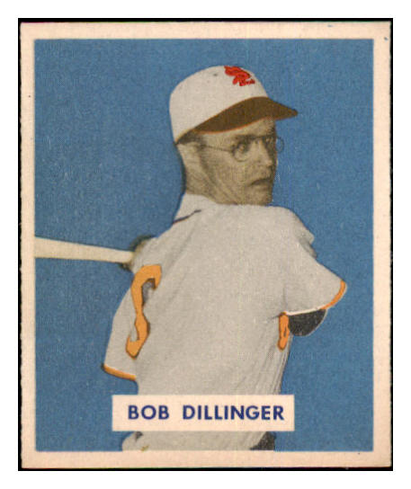 1949 Bowman Baseball #143 Bob Dillinger Browns VG Print 501878