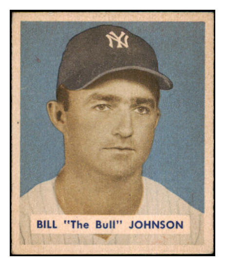 1949 Bowman Baseball #129 Bill Johnson Yankees EX-MT 501879