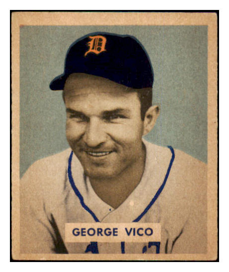 1949 Bowman Baseball #122 George Vico Tigers EX-MT 501883