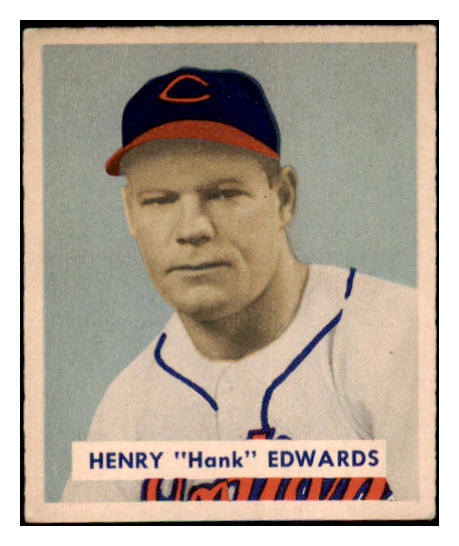1949 Bowman Baseball #136 Hank Edwards Indians EX-MT 501884
