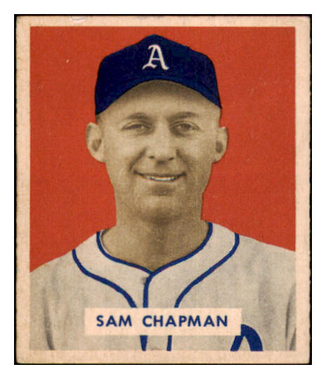 1949 Bowman Baseball #112 Sam Chapman A's EX-MT 501888