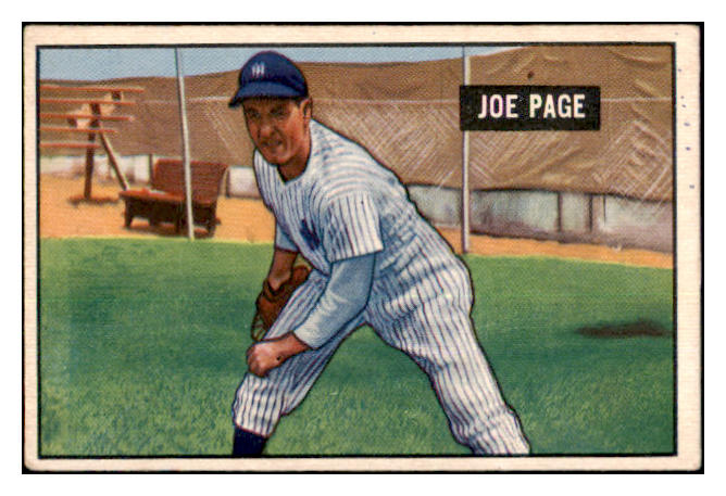 1951 Bowman Baseball #217 Joe Page Yankees FR-GD 501913