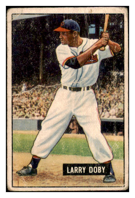 1951 Bowman Baseball #151 Larry Doby Indians Fair 501914