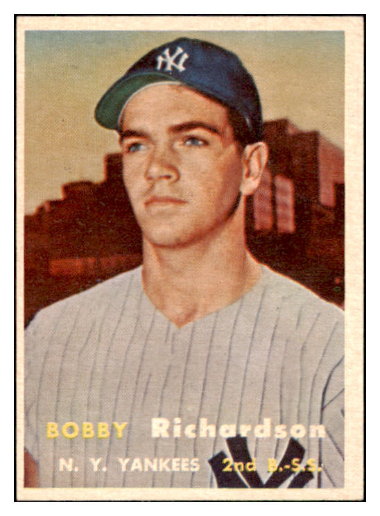 1957 Topps Baseball #286 Bobby Richardson Yankees EX-MT 501941