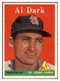 1958 Topps Baseball #125 Al Dark Cardinals EX-MT 501943
