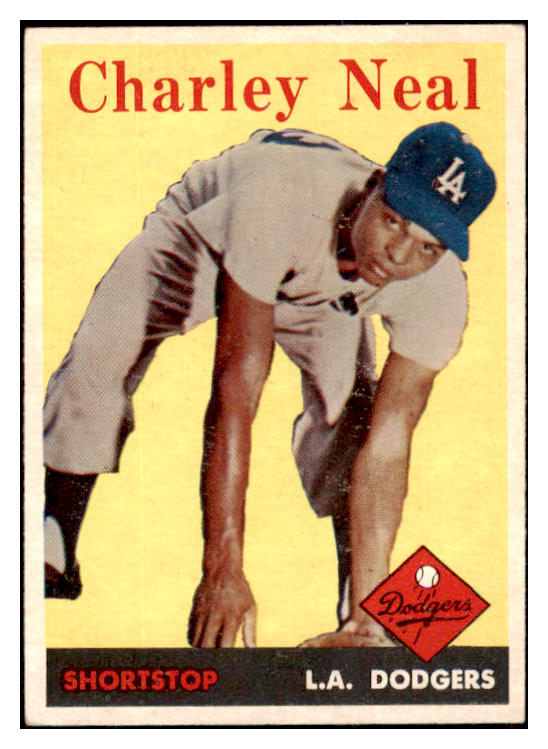 1958 Topps Baseball #016 Charlie Neal Dodgers EX-MT 501944