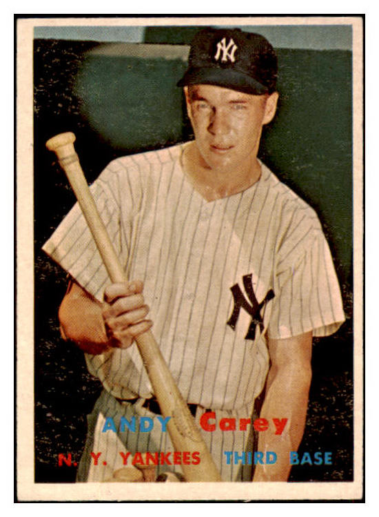 1957 Topps Baseball #290 Andy Carey Yankees EX-MT 501945