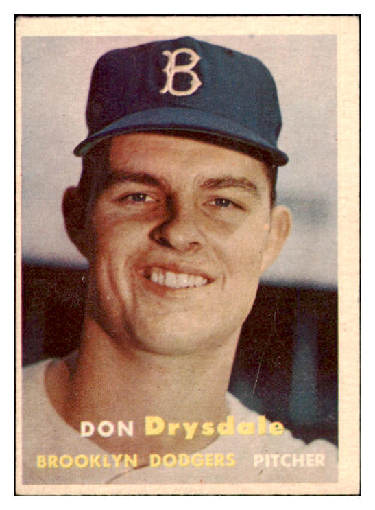 1957 Topps Baseball #018 Don Drysdale Dodgers VG-EX 501952