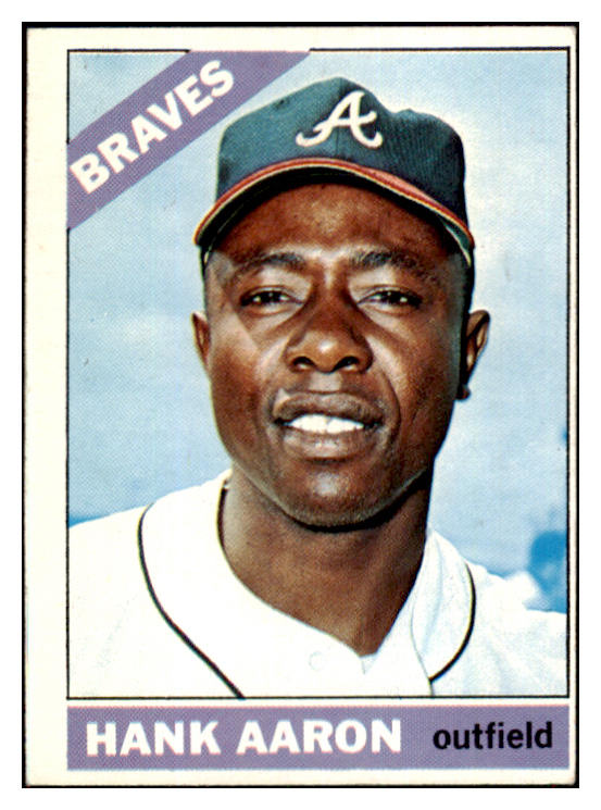 1966 Topps Baseball #500 Hank Aaron Braves EX 501957