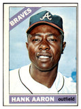 1966 Topps Baseball #500 Hank Aaron Braves EX 501957