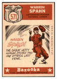 1959 Topps Baseball #571 Warren Spahn A.S. Braves VG-EX 501960