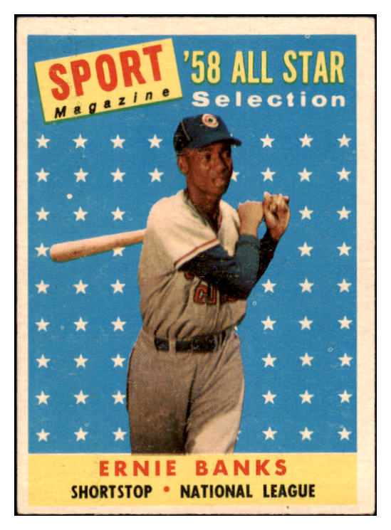 1958 Topps Baseball #482 Ernie Banks A.S. Cubs EX-MT 501971