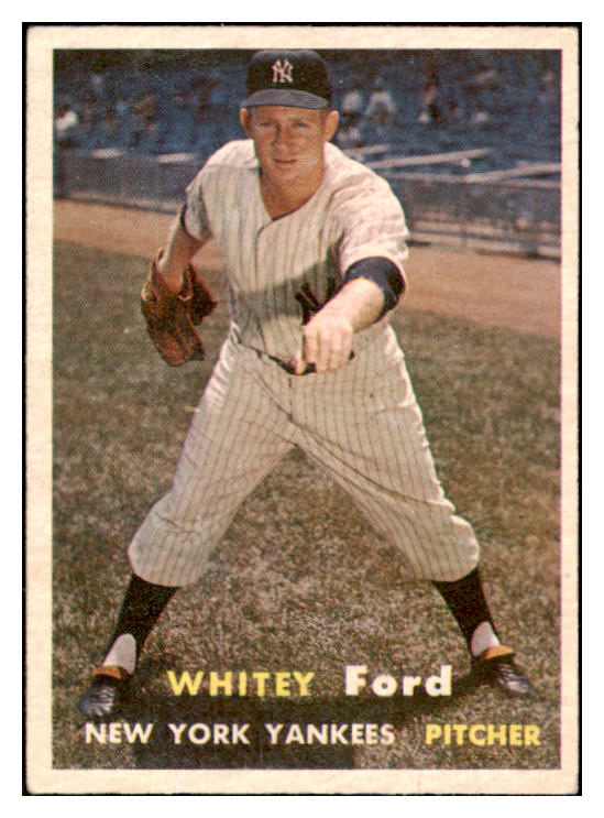 1957 Topps Baseball #025 Whitey Ford Yankees EX+/EX-MT 501976