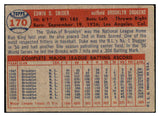 1957 Topps Baseball #170 Duke Snider Dodgers VG 501978