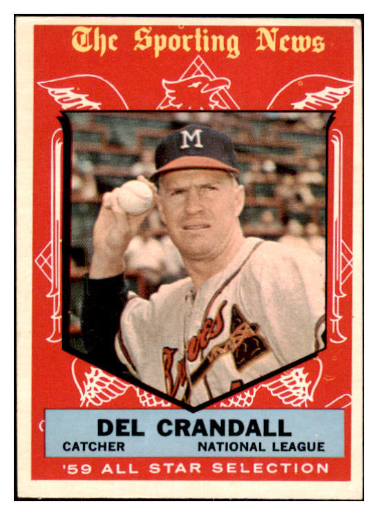 1959 Topps Baseball #567 Del Crandall A.S. Braves EX 501984