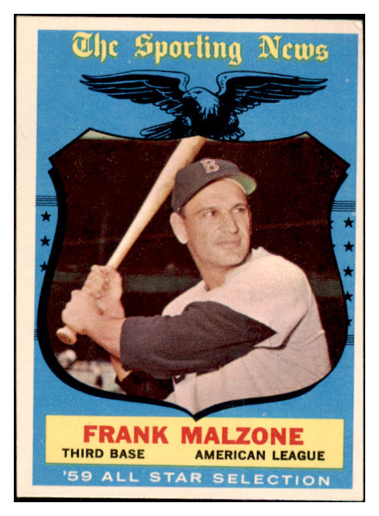 1959 Topps Baseball #558 Frank Malzone A.S. Red Sox EX 501985