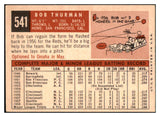 1959 Topps Baseball #541 Bob Thurman Reds EX 501986